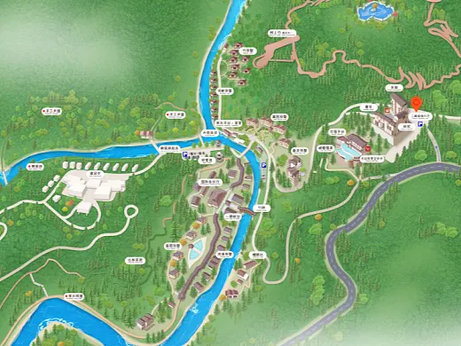 柳林结合景区手绘地图智慧导览和720全景技术，可以让景区更加“动”起来，为游客提供更加身临其境的导览体验。